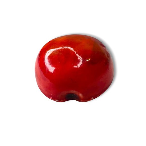 HAR Hargo Creations Red Enamel Apple Pin Mid Century 1.74" x 1.48" - Picture 8 of 11